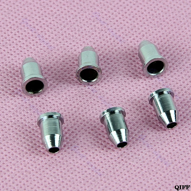 6 PCS Chrome Mounting Ferrules Bushing Set Guitar String MAR28