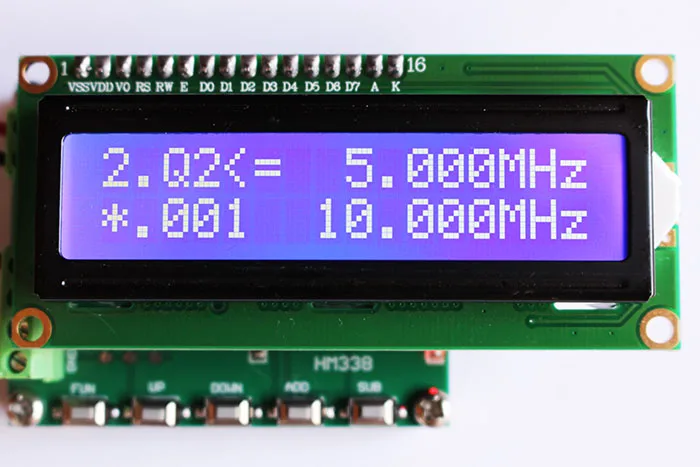 Free shipping HM338 Pulse generator signal source three way frequency division Digitl VFO 1~150M