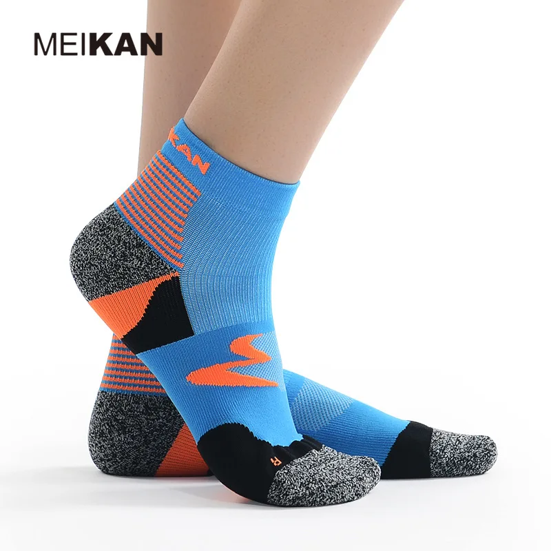 MK5116 MEIKAN Mesh Running Short Socks Terry Sole Damping High Quality Practically Cheap Sport Ankle Socks for Summer