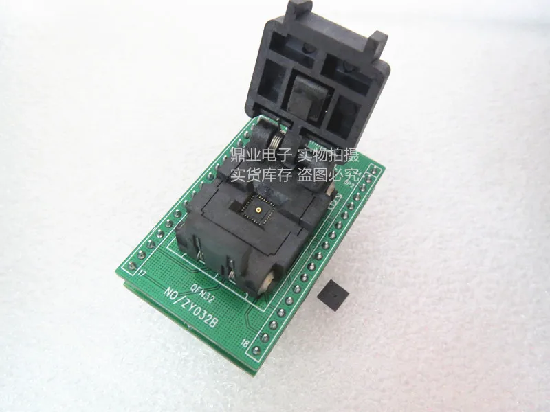 Clamshell ZY032B QFN32 IC Burning seat Adapter testing seat Test Socket test bench  in the stock