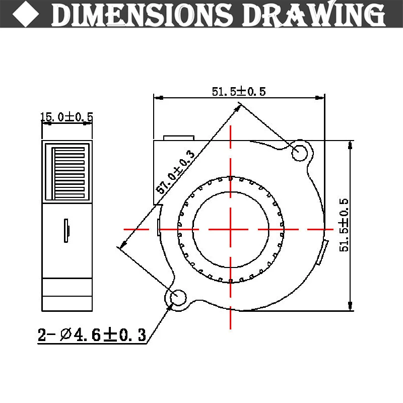 20Pcs Gdstime Ball Bearing 12V 5015 Blower Fan 50x15mm DC Radial Cooling Fan for 3D Printer Parts 50mm Blower