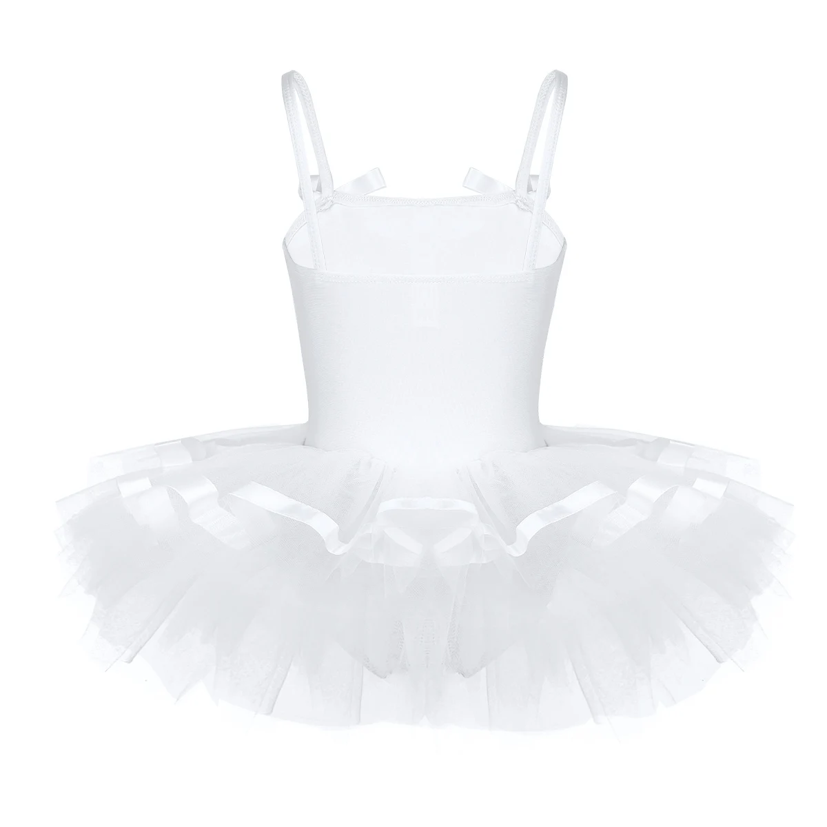 Vestido de ballet profissional branco infantil para meninas, roupa de balé com malha para ginástica e tutu infantil, roupa de dança, roupa de dança bonita