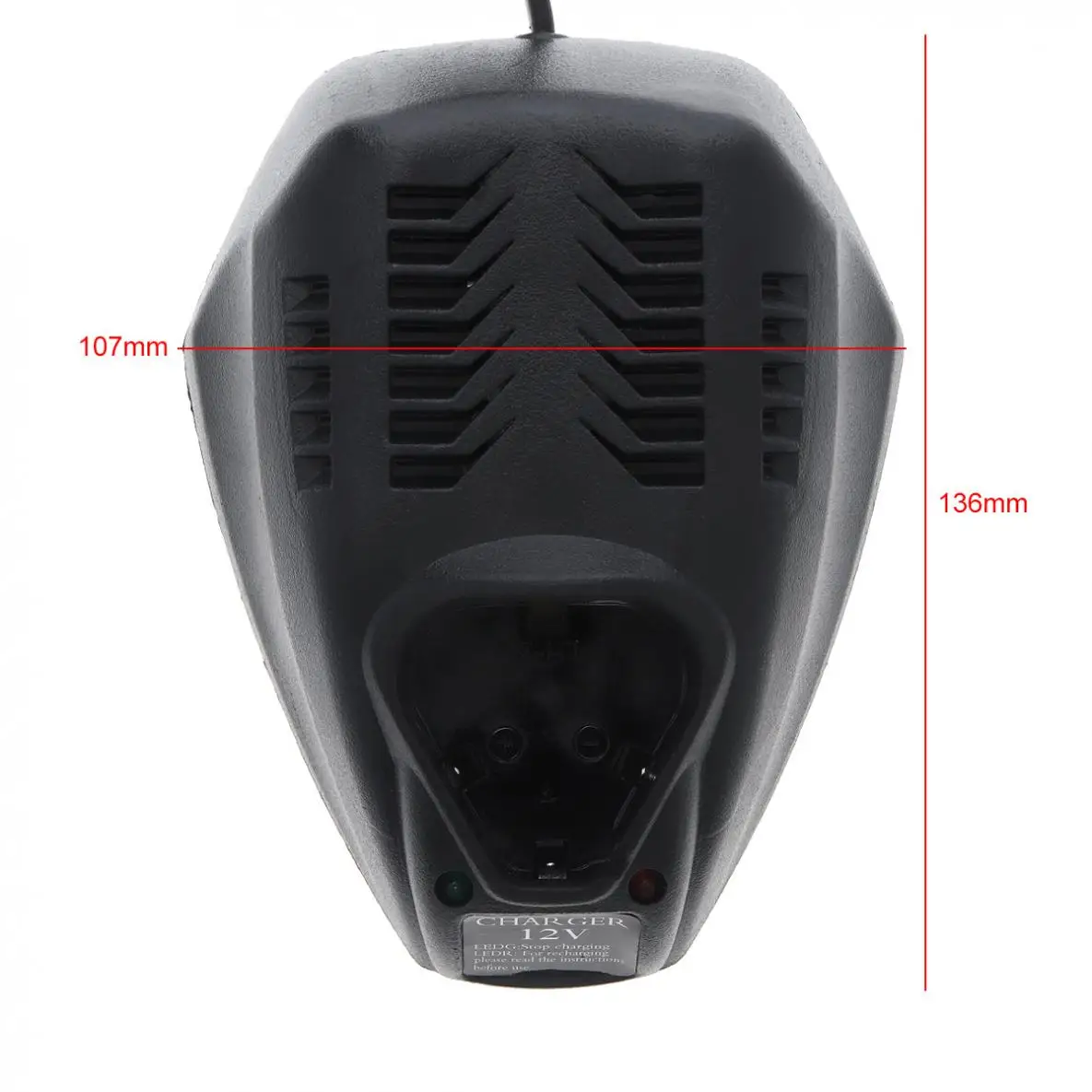 Adaptor Daya Pengisi Daya Besar Tipe Mouse 90Cm 12V Mendukung Sumber Daya 100-240V untuk Bor dan Obeng Listrik Lithium