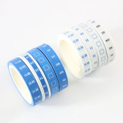 Domikee classic office school decoration time organizer washi tapes set for diary planner,4pcs: weekly time,date,daily time,free