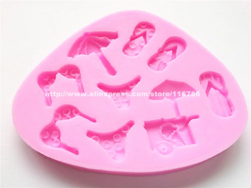 New! Free Shipping Bikini Shaped Silicone Mold Cake Decoration Fondant Cake 3D Food Grade Silicone Mould 183