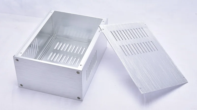 DYT1610 All Aluminum Amplifier Case Power Amp Chassis DIY HIFI Audio Shell Box 168mm*100mm*229mm