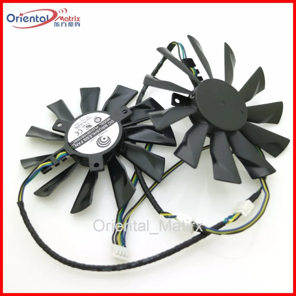 

2pcs/lot PLD10010S12HH 12V 0.35A 95mm Cooling Fan For MSI GTX770 R9-280X R9-270X R7-260X Graphics/Video Card Fan