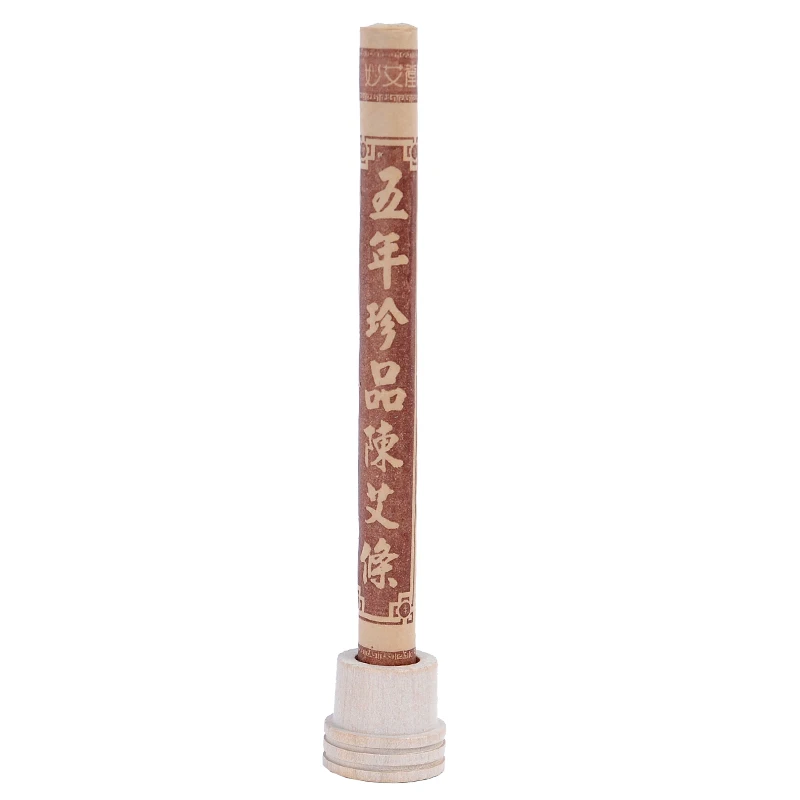 3pcs Wooden Moxa Extinguisher Roller Roll Holder Stick Moxibustion Device Massage Box Smokeless Acupuncture Artemisia