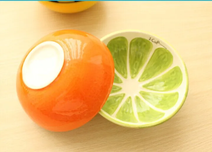 1PC Cute Bowl Lovely Hand Painted Fruit Bowl For Children Watermelon Ceramic Bowl Cartoon Tableware Flatware OK 0122