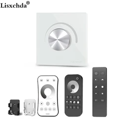 AC Triac LED Dimmer 220 V 110 V RF Wireless Pannello di Vetro Rotante Dimmer Con 2.4G Telecomando per singolo Colore HA CONDOTTO LA Lampadina Lampade