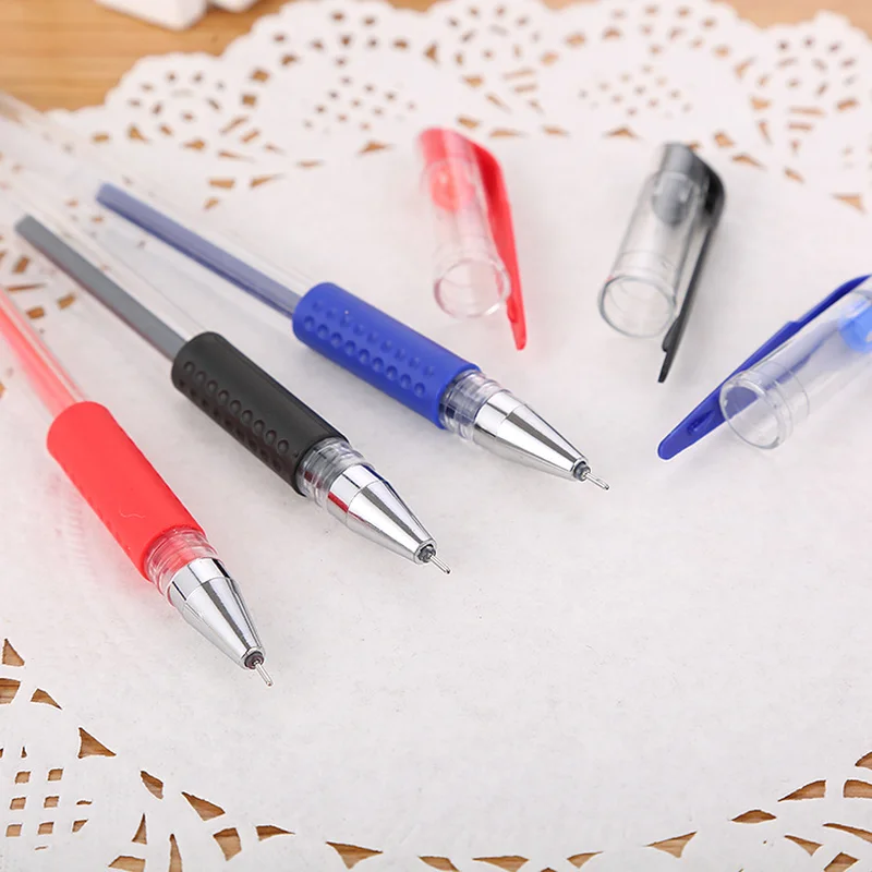 

40 Pcs Pen Quality Supply European Standard Neutral Student Stationery Black Red Blue Pen Office Supplies Signature