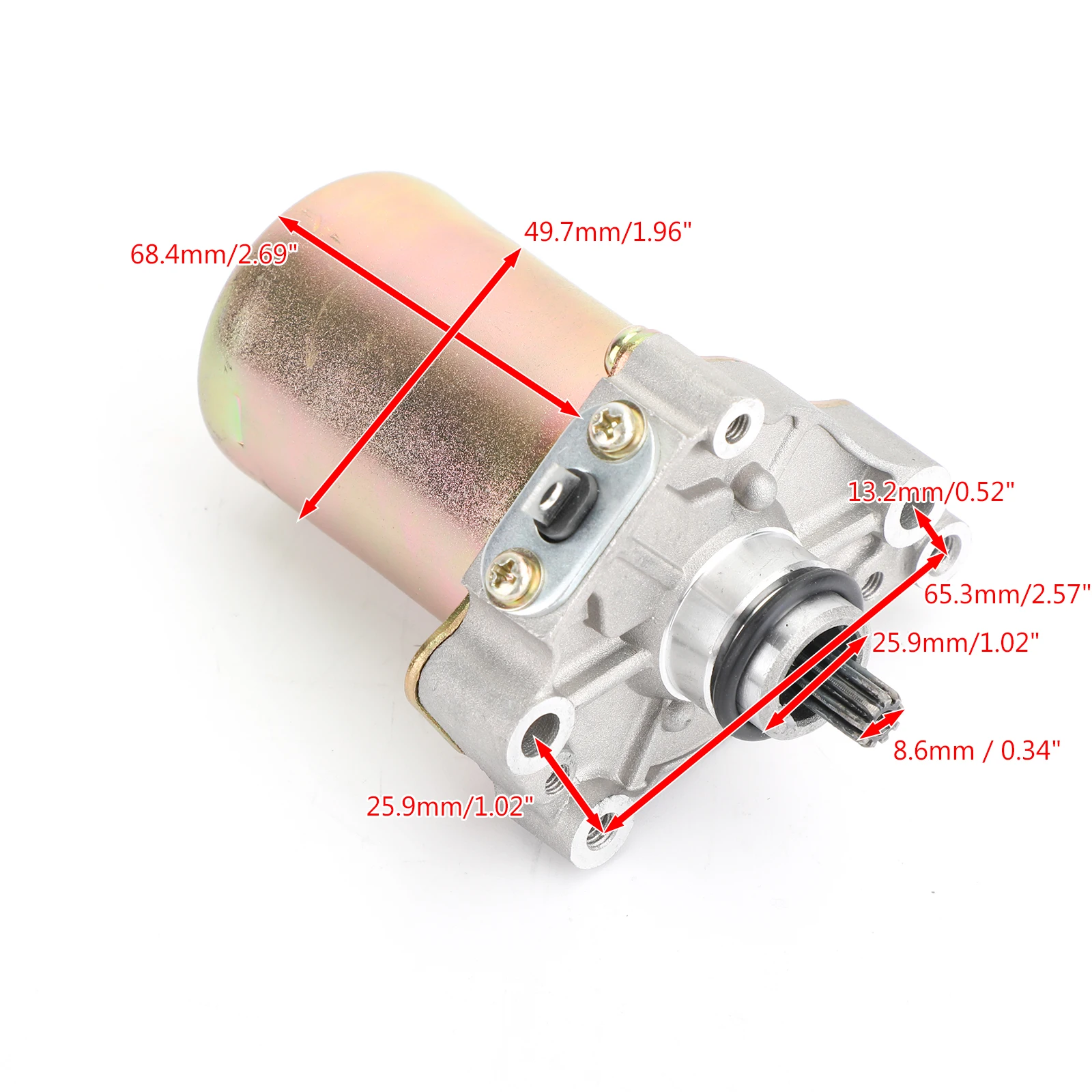 Areyourshop Starter Motor For Aprilia RS125 Classic 125 Tuono 125 For Piaggio Fly 100 Hexagon 125 Skipper 125 Hexagon 2931715