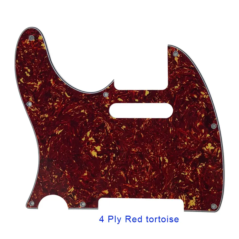 Guitarra Feiman, golpeador personalizado para zurdos para guitarra Tele Telecaster estándar americana, placa rascadora de guitarra con 8 agujeros