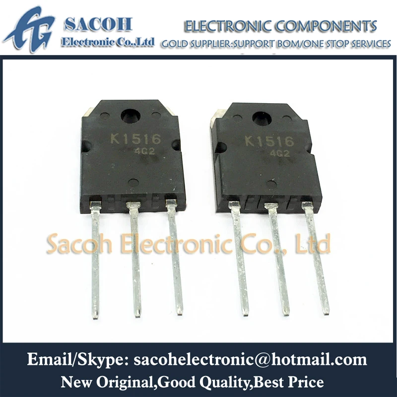 Refurbished Original 10Pcs/Lot 2SK1516 K1516 OR 2SK1515 OR 2SK1517 OR 2SK1518 TO-3P 10A 500V Silicon N Channel MOSFET