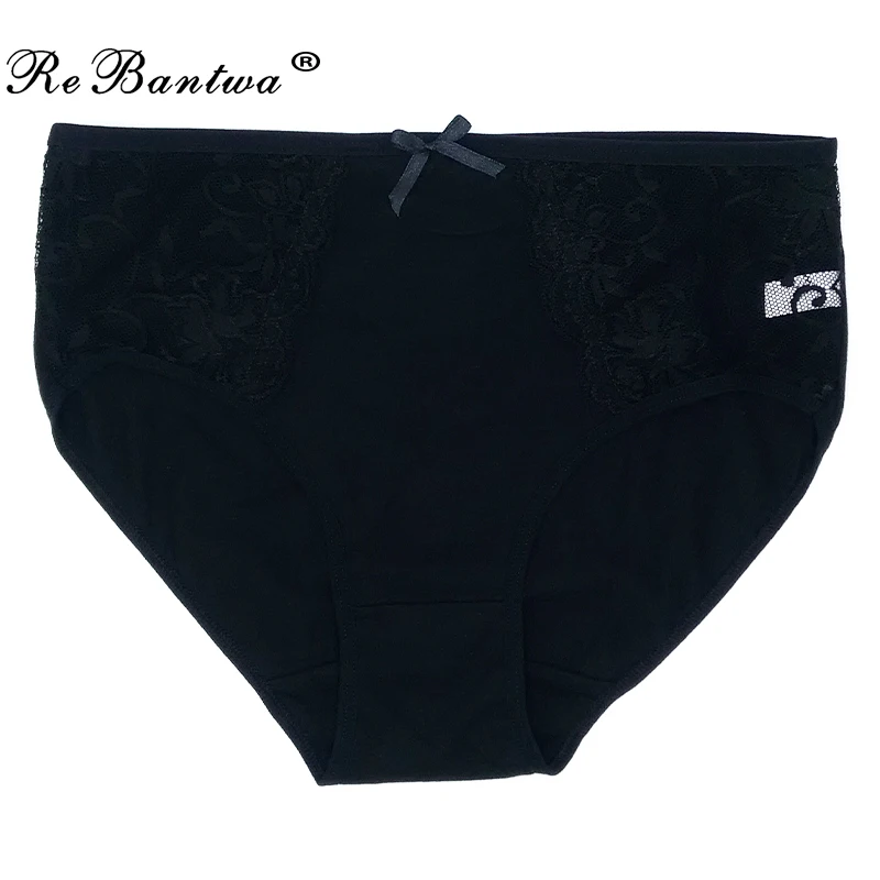 1 Piece Plus Size XXL 3XL 4XL 5XL Briefs Women Cotton Underwear Big Size Lace Breathable Briefs Ladies' Panties Woman Lingeries