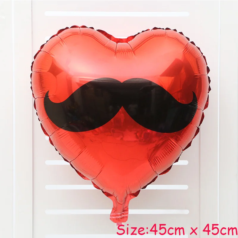1 Pcs Dance Mask Anagram Carnival Foil Balloons Giant Beard Party Decoration Balloon Kids Toy Gifts Masquerade Party Shower