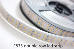 1/2/3/4/5M dwurzędowe 2835 taśmy led 1200 leds biały/ciepły biały wodoodporny ip20/IP67 240 leds/m bardziej jaśniejszy niż 3528 taśmy