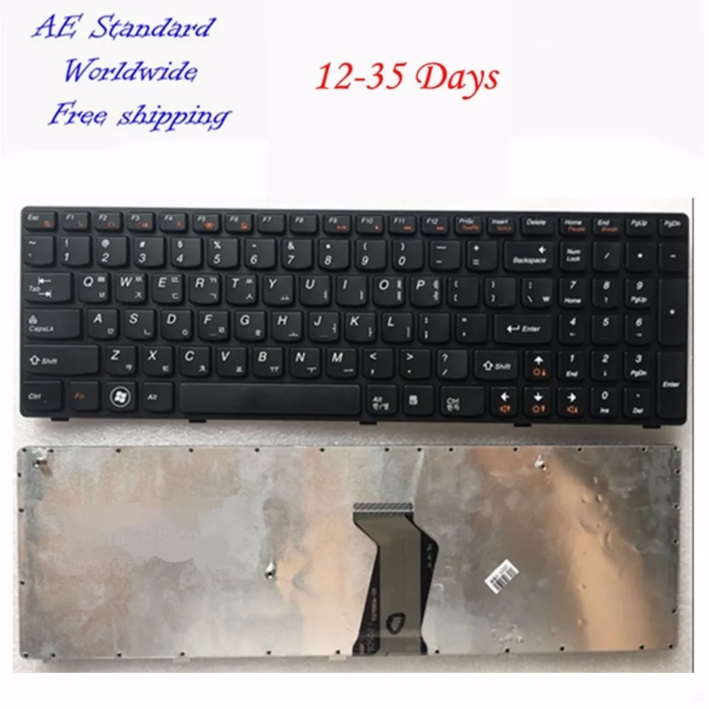 

KR Black New Laptop Keyboard For Lenovo B570 Z565 Z560 Z570 Z575 V570A V570G B575 B580 V580 B590 Korea