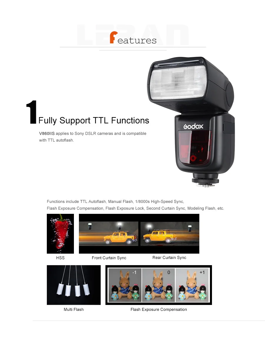 Godox V860ii Camera Flash Speedlite | Flash Godox V860ii Ttl