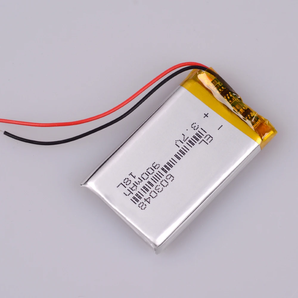 3.7V 900mAH 603048 Batteries Rechargeable Lithium Li-ion Polymer Battery