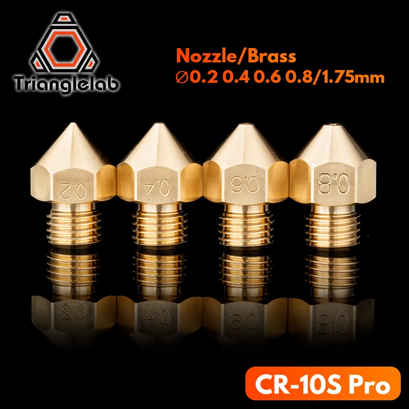 

C trianglelab CR-10S pro латунная насадка для 3D принтеров hotend 1,75 мм нить J-head cr10S PRO тепловой блок hotend m6 резьба