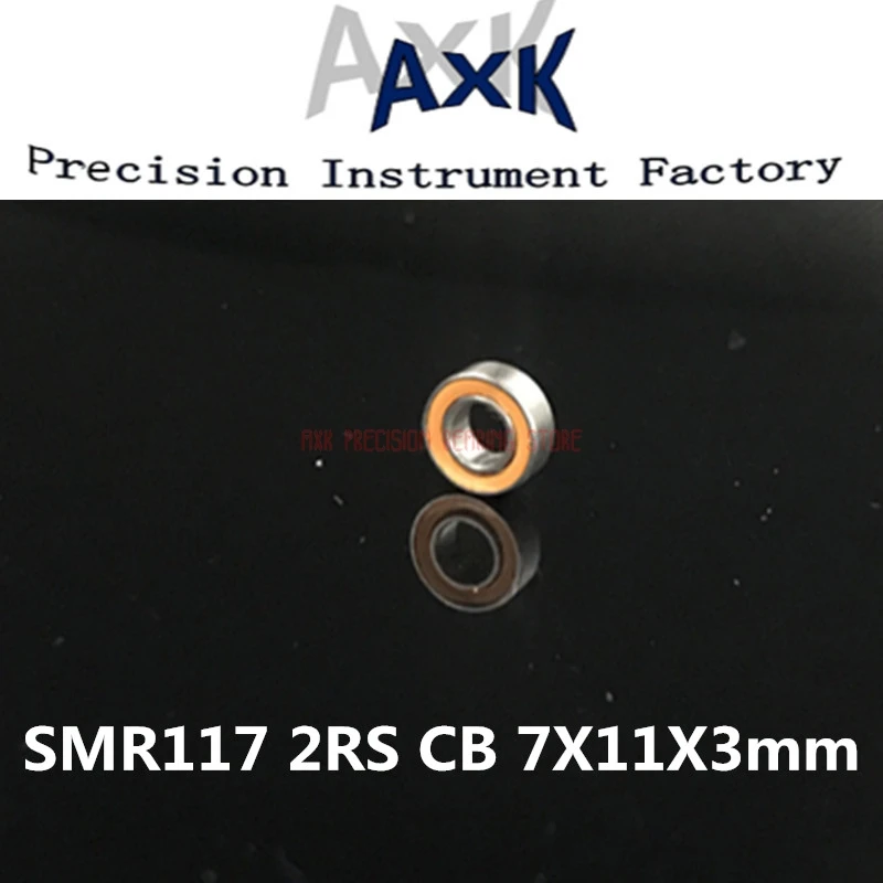 

7x11x3 SMR117 2RS CB ABEC7 LD 7x11x3mm Stainless steel hybrid ceramic ball bearing Fishing vessel bearing 2PCS 7*11*3MM