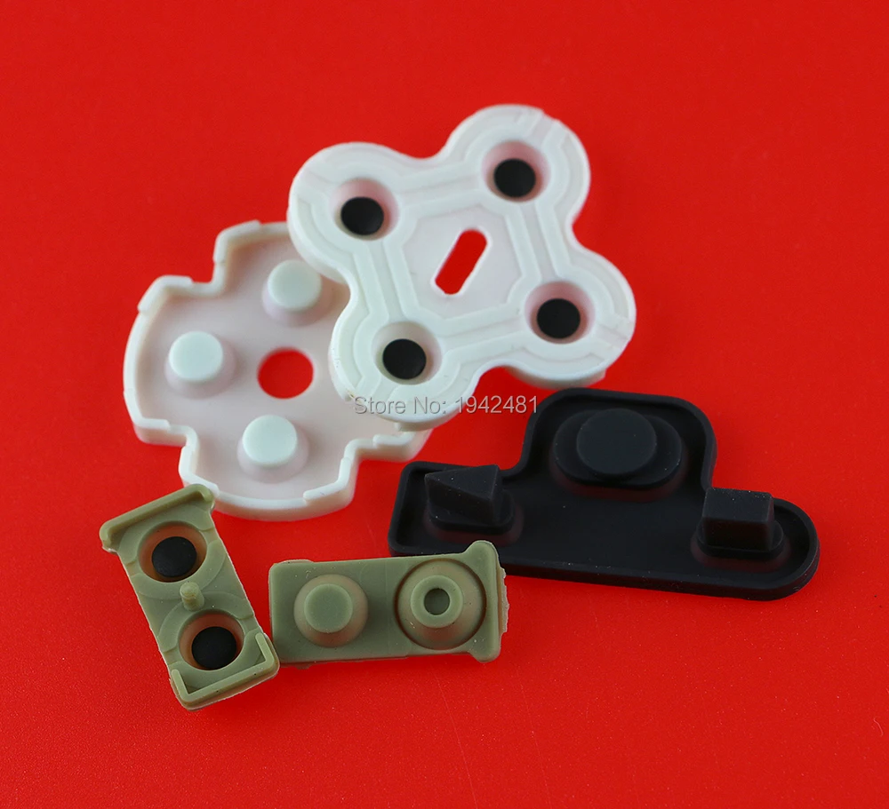 وسادات مفاتيح مطاطية لاصقة للبلاي ستيشن 3 ، موصلة ، وحدات تحكم PS3 ، قطع إصلاح الأزرار ، استبدال ، 5 مجموعات