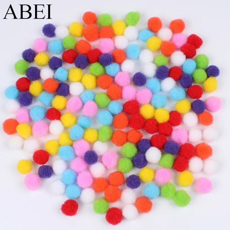 6mm 10mm 15mm 20mm 25mm 30mm Mix Colors Pompom Soft Fluffy Plush Balls Pompone Pom Poms Furball DIY Handmade Craft Material