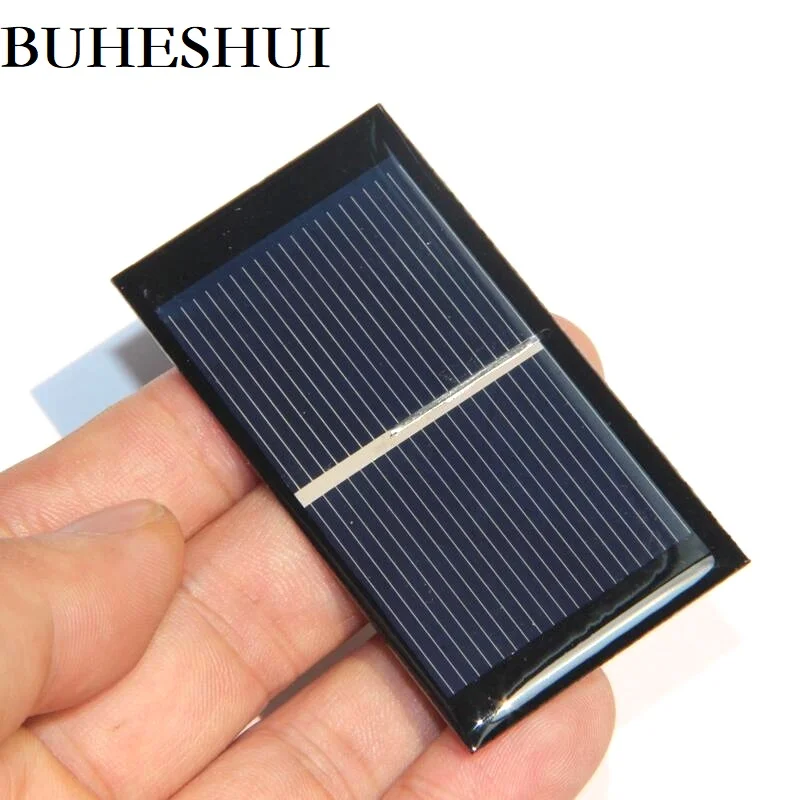 

BUHESHUI 0.3W 0.5V Mini Solar Panel Cell Charger Polycrystalline Portable DIY Solar Toy Panel Study Tools 65*35MM 100pcs/lot