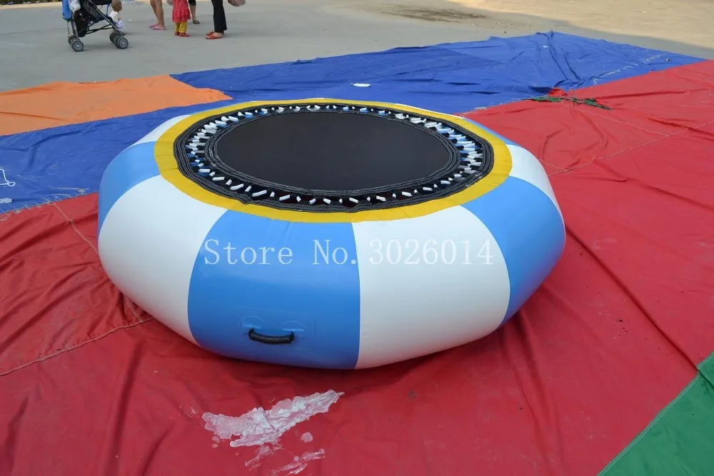 Envío Gratis trampolín de agua 3M de diámetro PVC cama para saltar de agua juguete jugando en el agua juguetes inflables de verano