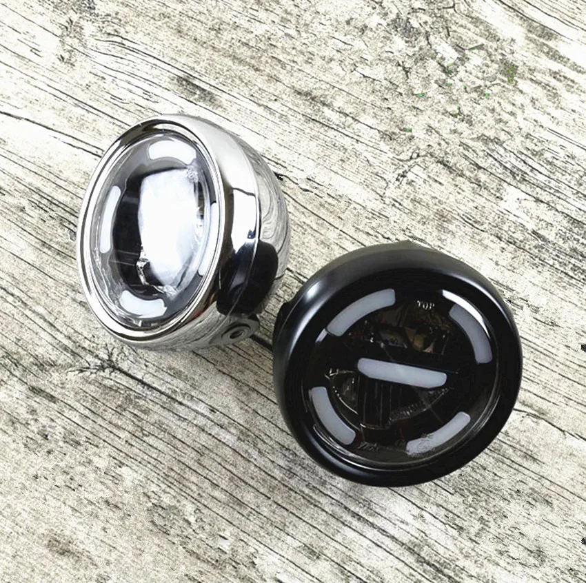 

Universal Motorcycle Headlamp Day time light LED Distance light and lower beam Refit vintage mocycle front light E24