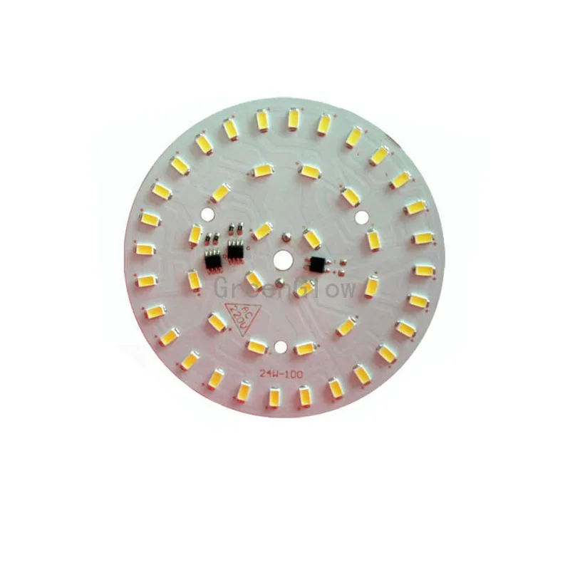 

10X New design dimmer 24W 5730SMD with PCB Integrated IC light engine direct connect AC 220V free shipping