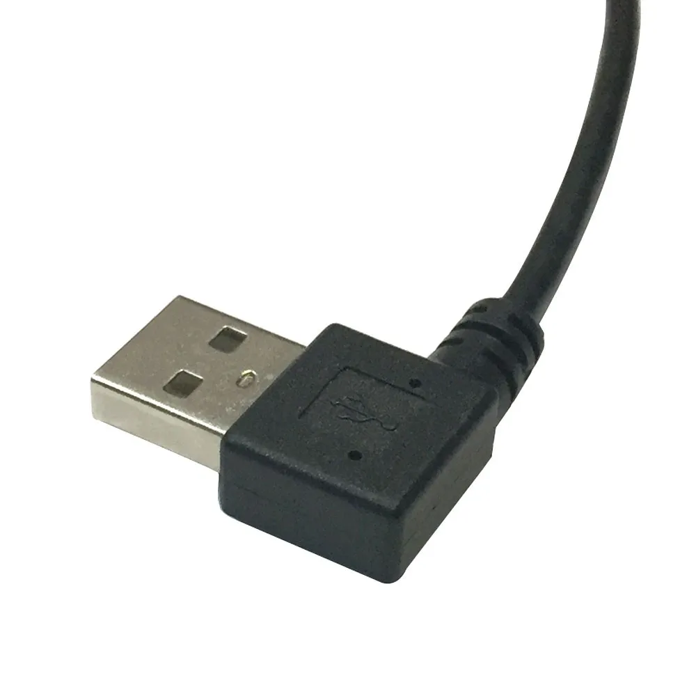 Usb 2.0 macho de 90 graus cotovelo direito para micro usb macho cabo de dados usb para micro usb cotovelo esquerdo cabos de dado