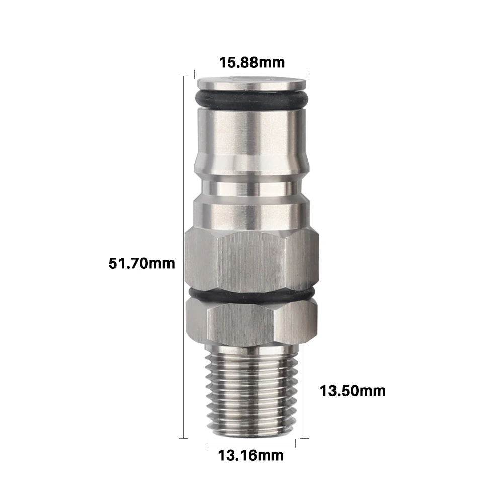 19/32-18\'\'UNF Ball Lock Post Gas/Liquid Corny Keg Adapter 1/4 \'\'maschio NPT Thread paratia distributore di birra Homebrew Carbonation Keg