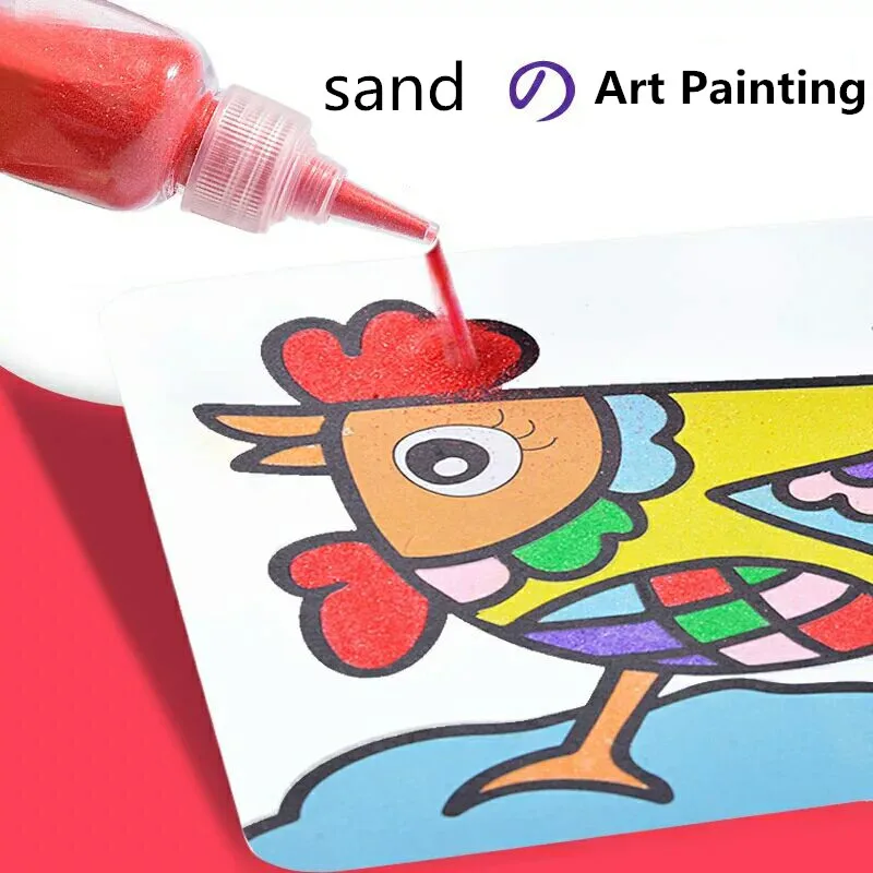 Peinture de sable de couleur, bricolage, jouet créatif et amusant, artisanat, jouets de développement, Interaction Parent-enfant, cadeau pour bébé et enfant