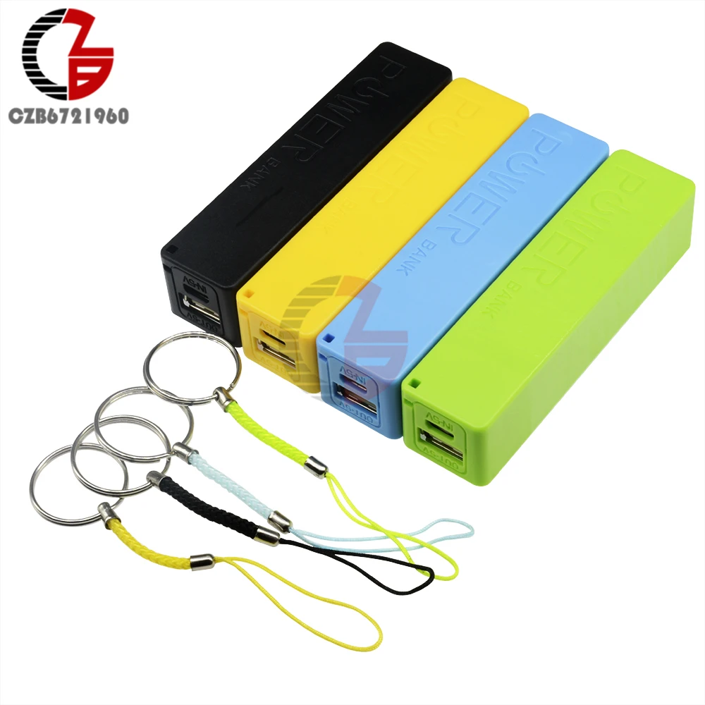 Blue Green Black Yellow DIY Power Bank 18650 Battery Case USB Power Bank Case Kit 18650 Battery Charger DIY Box