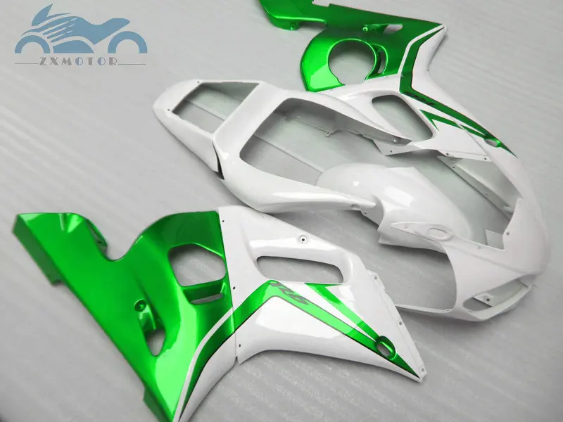 

Custom as you need motorcycle fairings kit for YAMAHA R6 YZFR6 1998-2002 YZF R6 98-02 ABS plastic fairing kits green white EB67