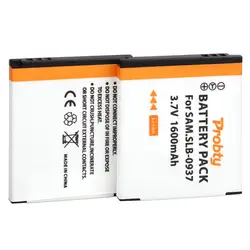 2 Pcs 1600mah SLB-0937 SLB0937 camera battery for Samsung SLB-0937 and Samsung CL5, CL50, i8, L730, L830, NV4, NV33, PL10, ST10