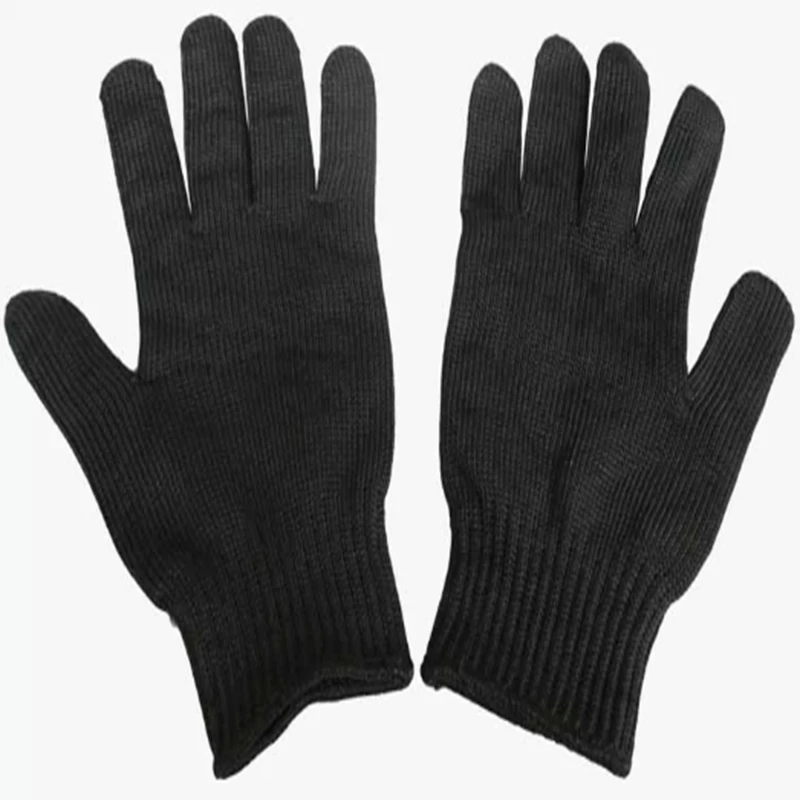 

50pairs New Safety Anti-skid Anti-Cutting Gloves With Palm Dotted Stainless Steel Wire Cut-Resistant Gloves For hunting Mountain