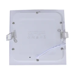 Grubość 3W/6W/9W/12W/15W LED typu downlight kwadratowy ściemniania panel ledowy/pannel światła LED sufitowe oprawy wpuszczane lampy AC85-265V