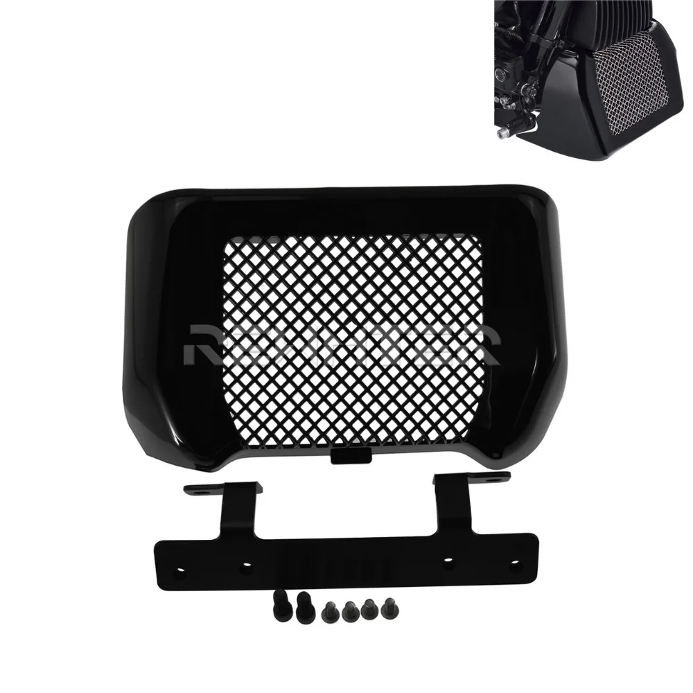 Motorcycle Oil Cooler Cover Kit With Bracket For Harley Touring 2017-2025 Road King Street Glide Freewheeler FLHR FLHXS FLTRX