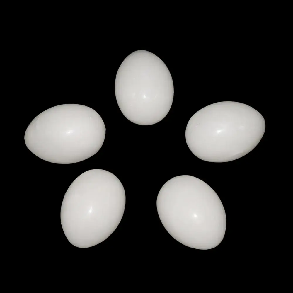 10 Pcs Plastic lifelike Simulation Bird Eggs Pigeon Quail Fake Egg Aviculture Tools Nest Hatching eggs