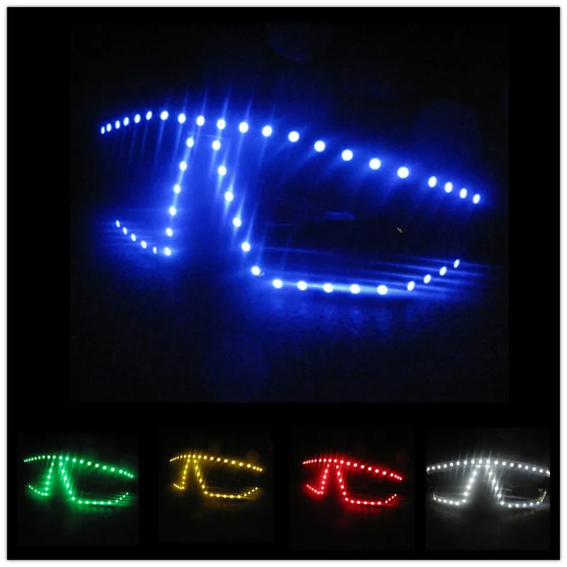 

Free Shipping Party Supplies Novelty Led Luminous Masquerade Mask LED Growing Lighting Up Halloween Christmas Funny Glasses