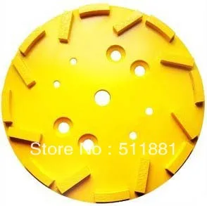 3pcs 12'' NCCTEC Diamond Grinding Disc Head for EDCO Blastrac SPE Concrete Floor Grinder | 300mm Grinding Plate Disk Grit 30-100