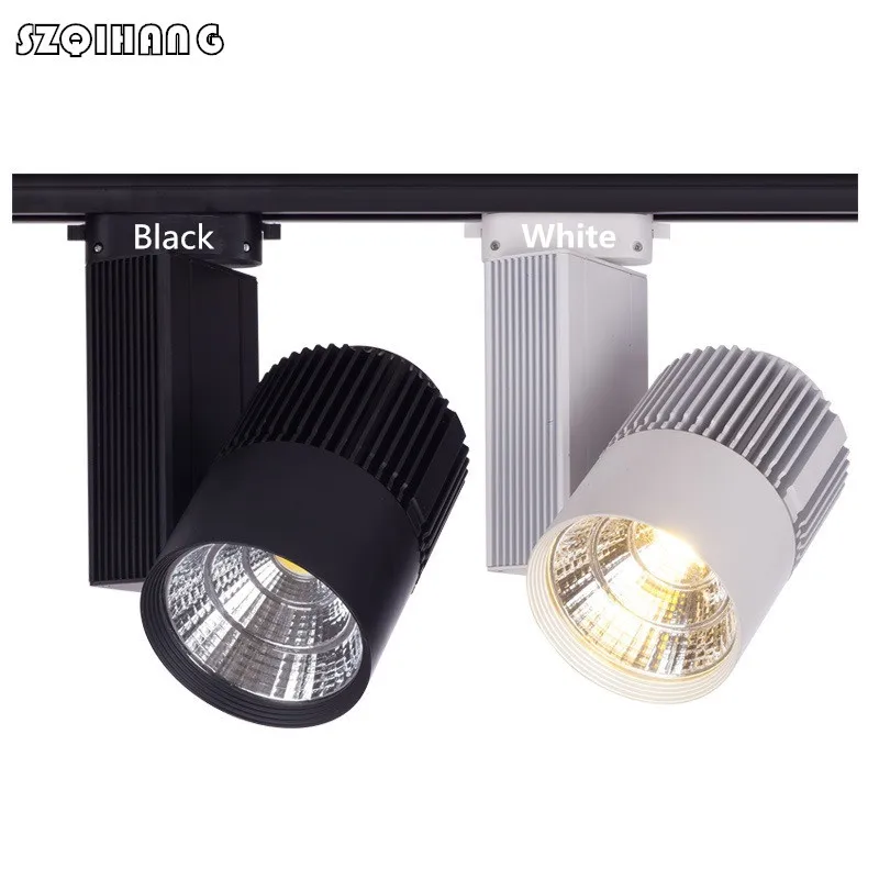 

Высококачественный 30 Вт Светодиодный Трековый светильник COB Rail Spot Lamp, освесветильник для магазина обуви, одежды, алюминиевые светодиодные светильники
