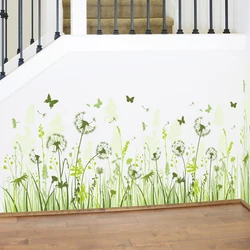 Dandelion Baseboard Sticker Waterproof Children Classrooms Removable Mural Wall Stickers Home Decoration PVC Kid Decoration Gift