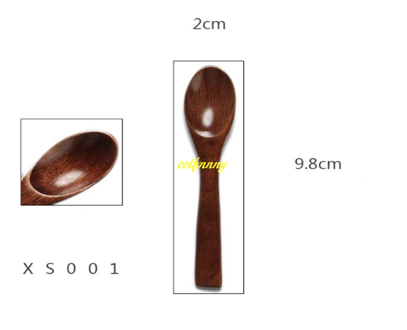 500pcs/lot 10cm 11cm 15cm 16cm Longth Wooden Spoons Coffee Honey Sugar Spice Ice Cream Wood Spoon Children Kids Tableware