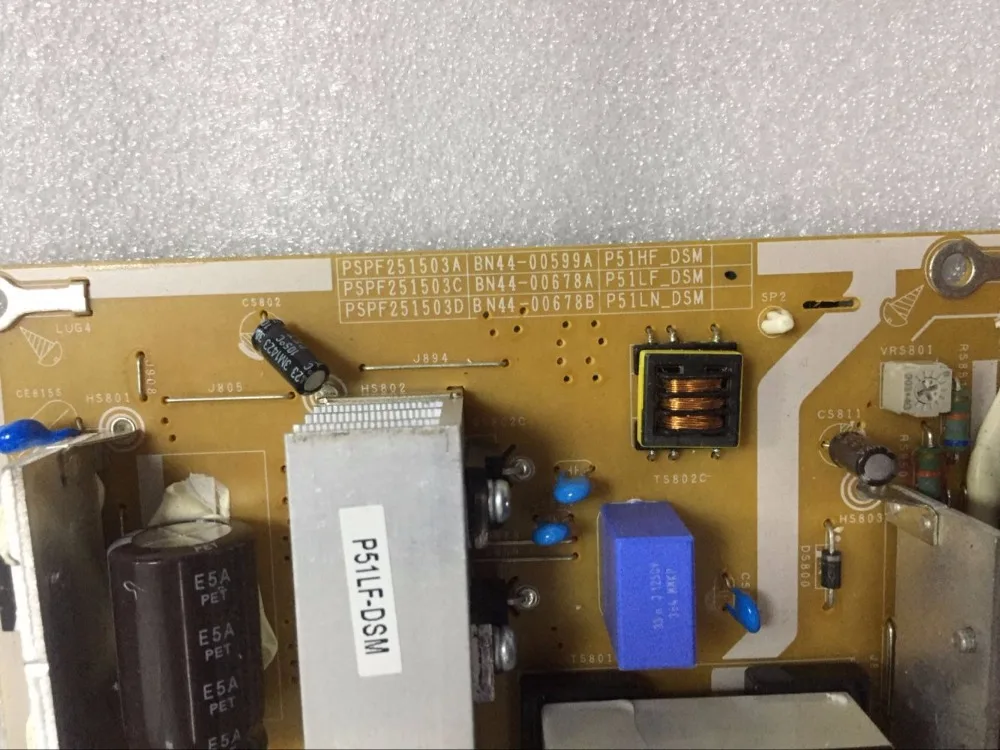 Scheda di alimentazione per SZYLIJ spedizione gratuita 1 pz/lotto alimentatore muslimex BN44-00678A P51LF_DSM