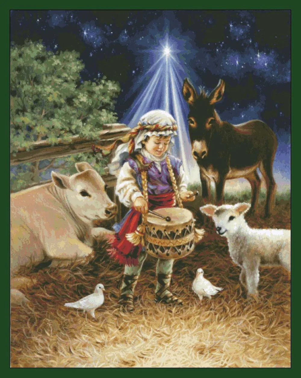 

Needlework,Embroidery,DIY 16CT 14CT Cross stitch kits,set Drummer Boy Animal Art people Pattern counted Cross-Stitching decor