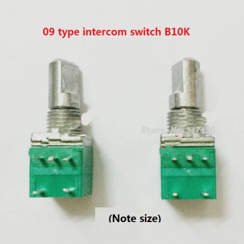 Type 097 B10K intercom volume switch B103 adjustable potentiometer D shaped shaft half machine microphone singing